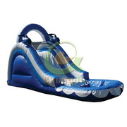 inflatable bouncer with slide dolphin